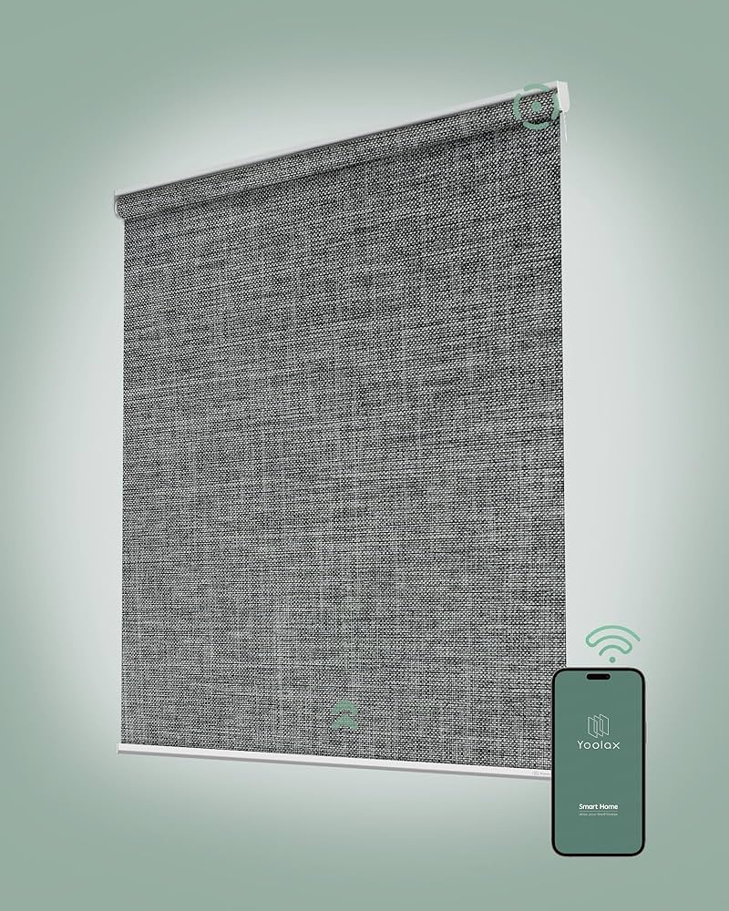 YOOLAX Smart Motorized Blackout Roller Blind - Bluetooth Control