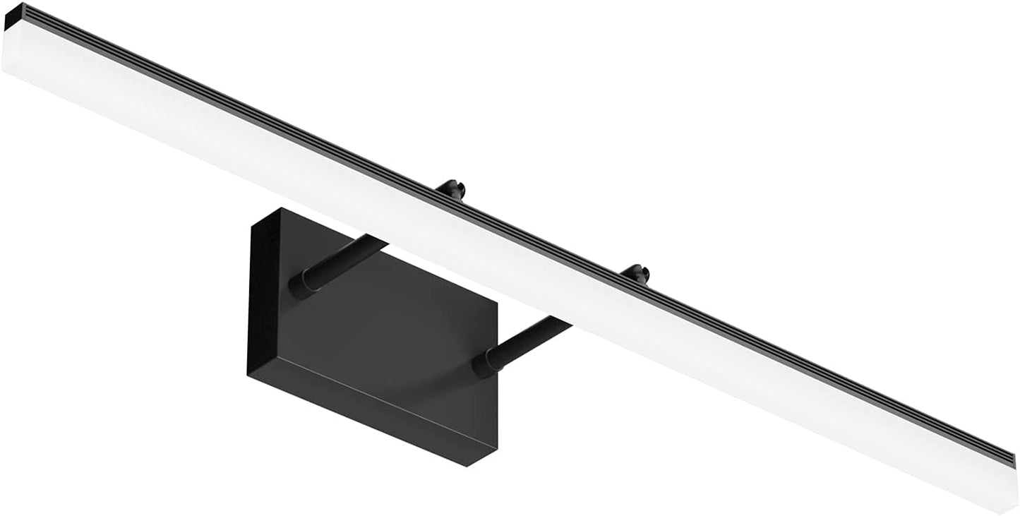 Sleek Black LED Vanity Light