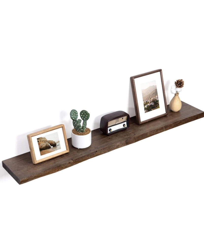48” Rustic Wood Shelf