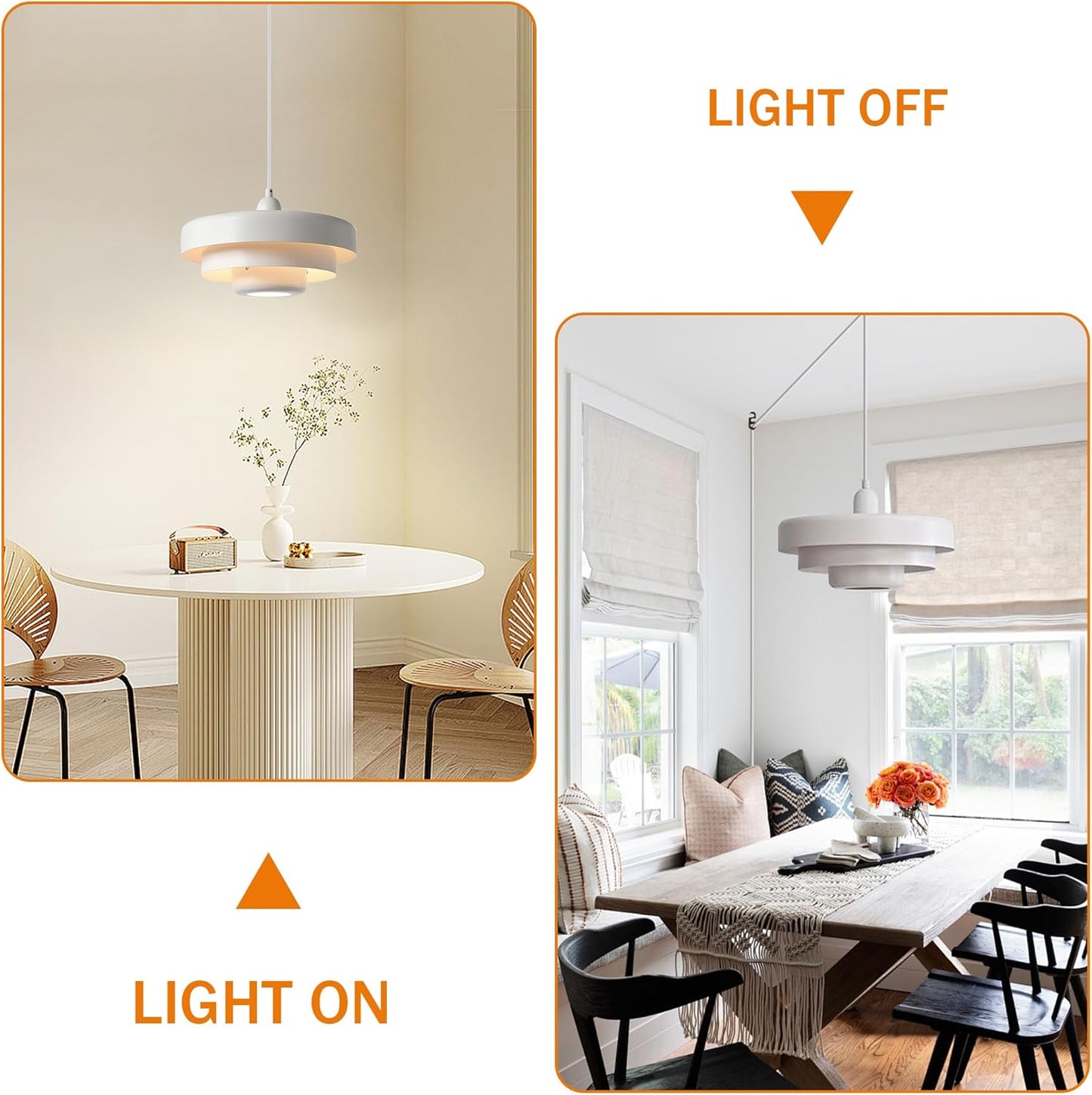 Plug-In Pendant Light – Scandinavian Style Ceiling Fixture