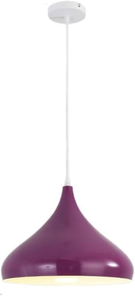Modern Purple Pendant Light - Contemporary Teardrop Hanging Light Fixture