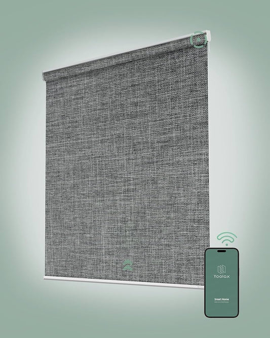 YOOLAX Smart Motorized Blackout Roller Blind - Bluetooth Control