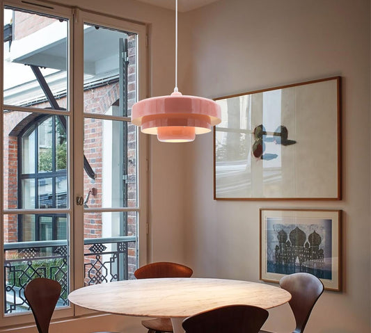 Pink Scandinavian Style Plug-In Pendant Light